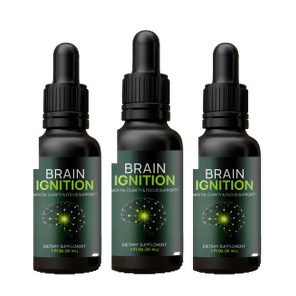 Brain Ignition three bottle pack of liquid supplement